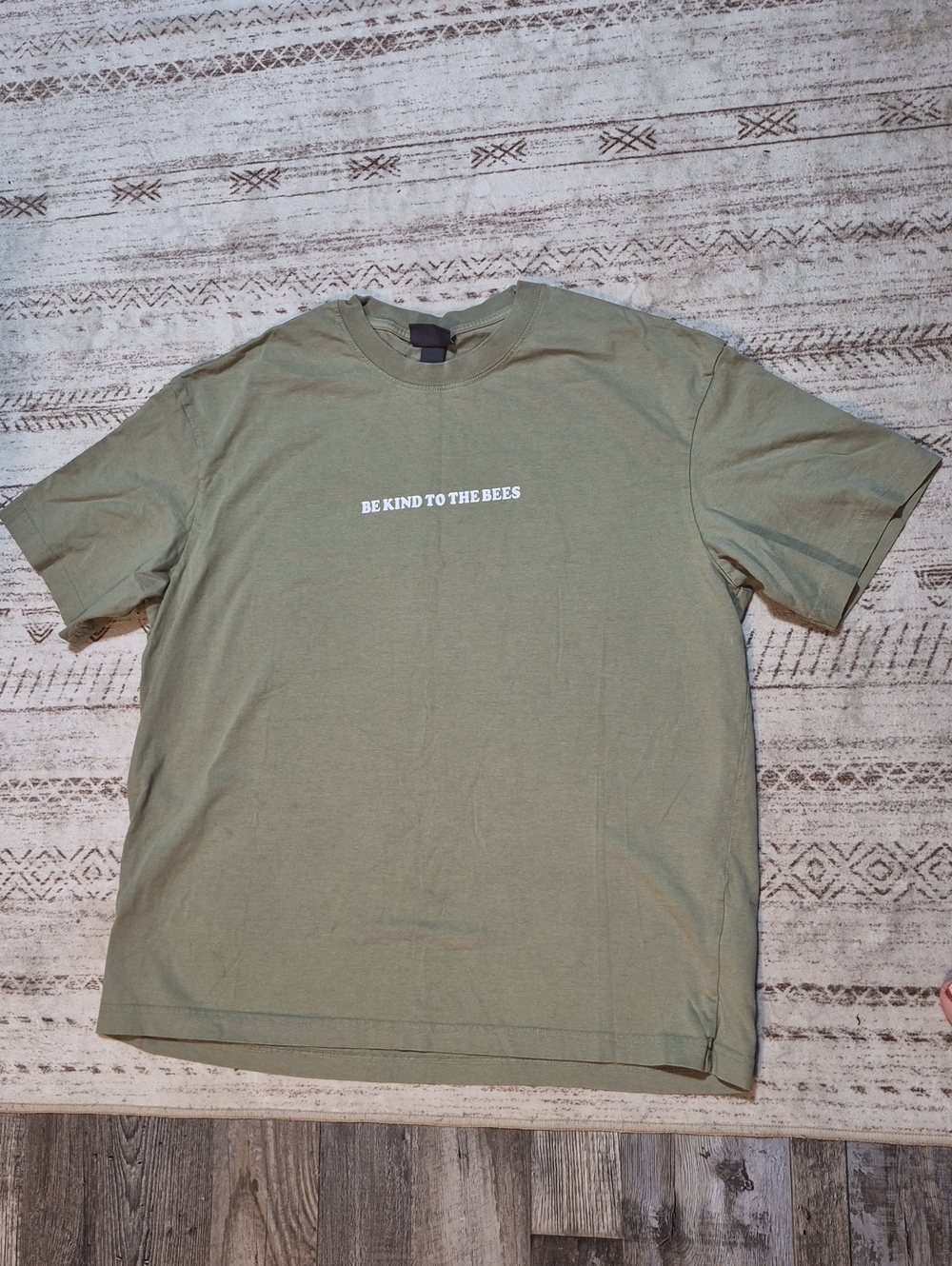 H&M Olive Green 'Be Kind to the Bees' Short Sleeve Tee